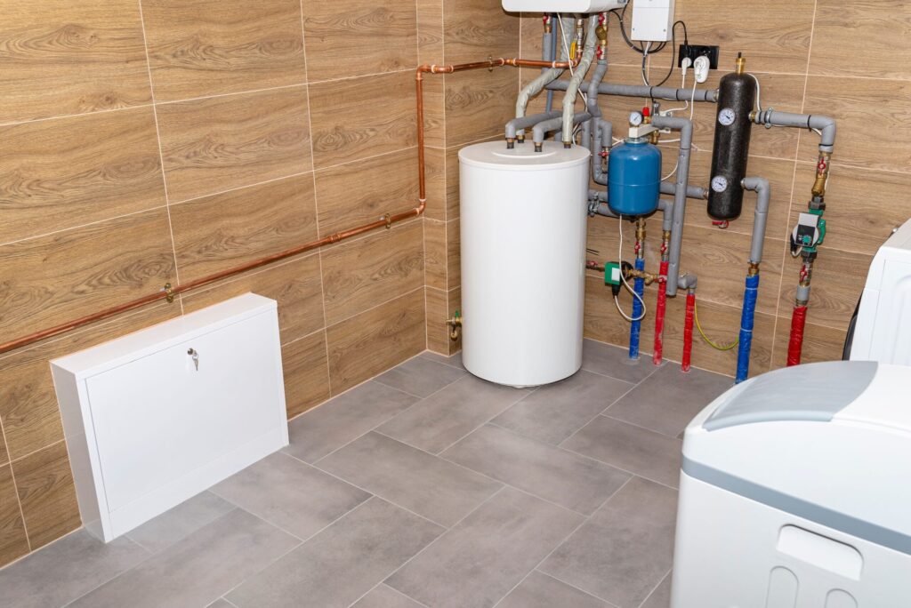 Residential water heater and plumbing system installed in Tarpon Springs